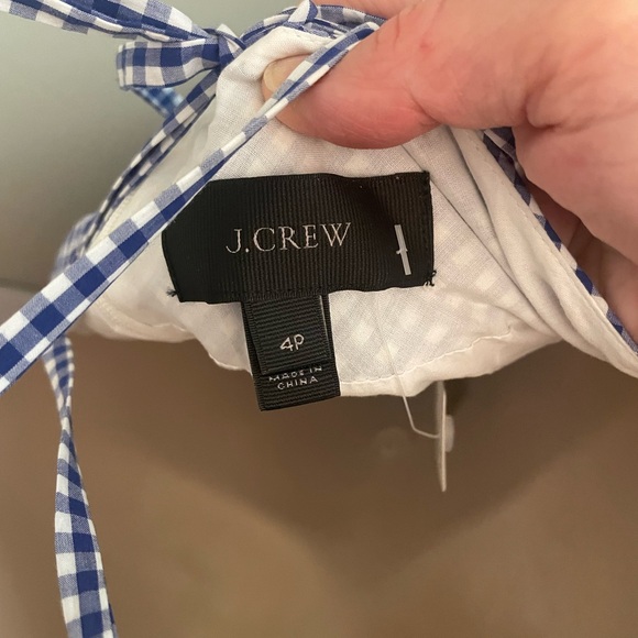 Beautiful J. Crew Collection Cotton Blue and White Gingham Maxi Dress - Picture 10 of 11